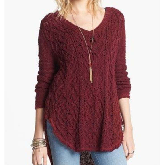 Free People Sweaters - Free People Cross My Heart Pullover